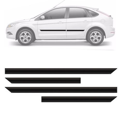 FRISO DAS PORTAS FOCUS 2010 A 2014 PRETO TEXTURIZADO SANFIL