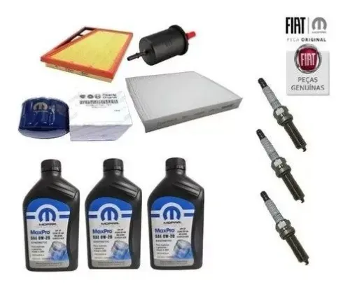 Kit Revisão 40000 Km Argo 1.0 3cc 2017 Original