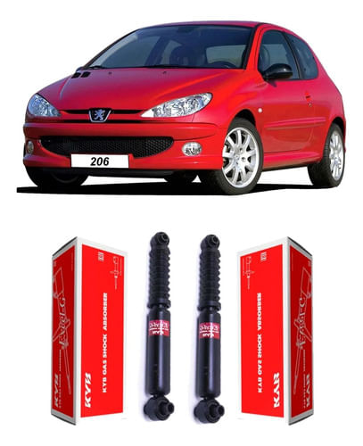 Par Amortecedor Traseiro Peugeot 206 1999 2000 2001 2002 03