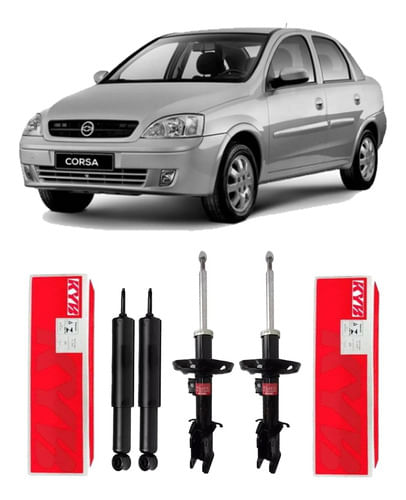 4 Amortecedor Dianteiro Traseiro Chevrolet Corsa 2003 A 2012