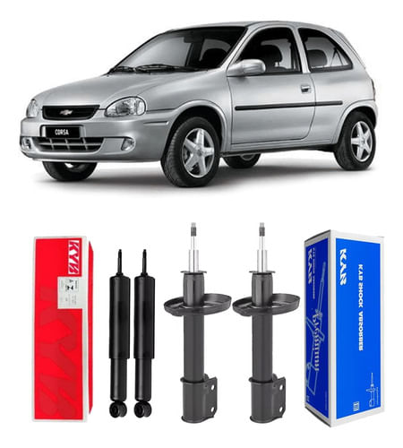 4 Amortecedor Traseiro Dianteiro Corsa 2000 2001 2002 2003