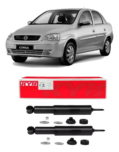 Par Amortecedor Traseiro Corsa Sedan 2008 2009 2010 2011 12