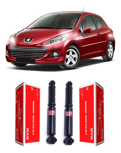 Par Amortecedor Traseiro Peugeot 207 2008 2009 2010 2011 12