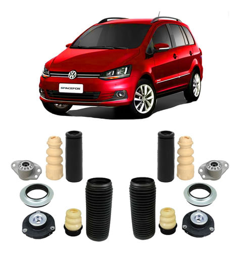 2 Kit Coifa Dianteiro Traseiro Space Fox 2004 2005 2006 2007