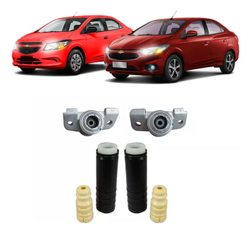 Par Kit Reparo Amortecedor Traseiro Prisma 2013 2014 2015 16
