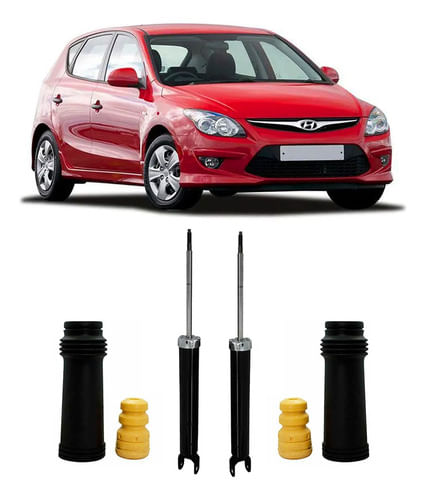 Par Amortecedor Traseiro + Kit Hyundai I30 2009 2010 2011 12