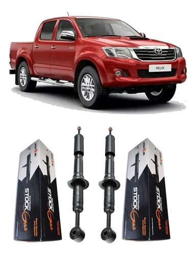 Par Amortecedor Suspensão Dianteira Toyota Hilux 2005 A 2010