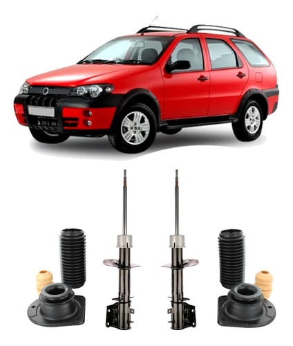 Par Amortecedor Kit Dianteiro Palio Adventure 2001 2002 2003