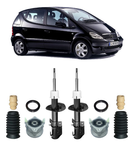 Par Amortecedor Kit Coxim Dianteiro Classe A160 2003 2004 05