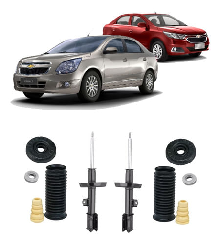 2 Amortecedor Dianteiro Kit Gm Cobalt 2011 2012 2013 2014 15