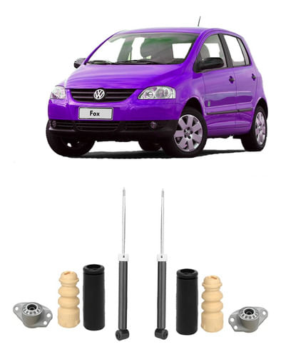 2 Amortecedor Traseiro Kit Reparo Fox 2008 2009 2010 2011 12