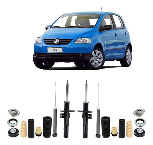 4 Amortecedor + Kit Completo Fox 2003 2004 2005 2006 2007
