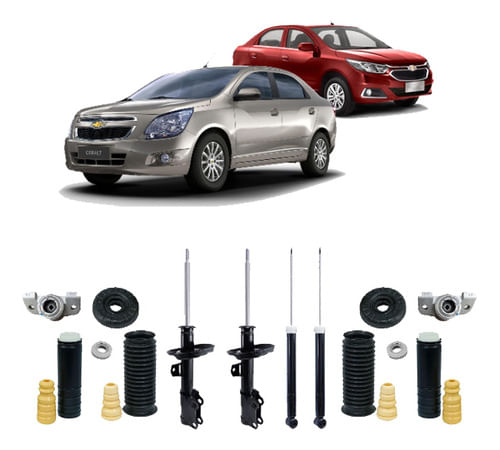 4 Amortecedor Batente Coxim Cobalt 2011 2012 2013 2014 2015