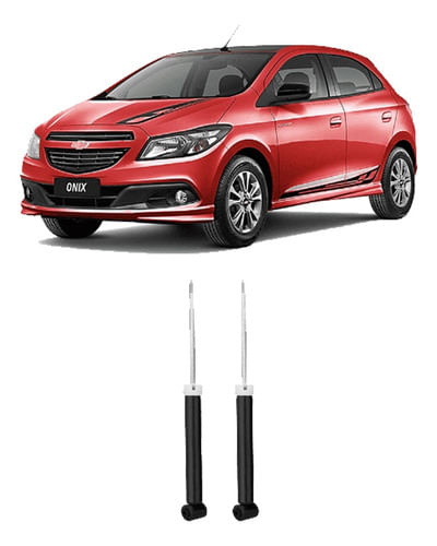 2 Suspensão Amortecedor Traseiro Gm Onix 2016 2017 2018 2019