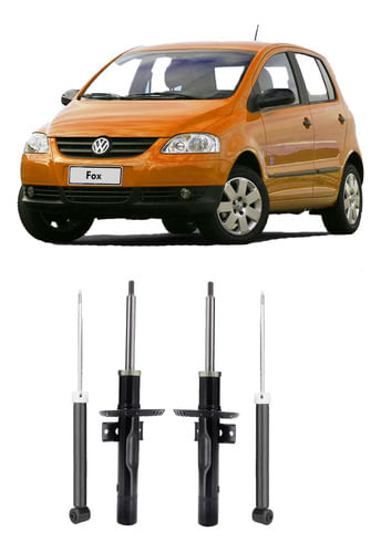 4 Amortecedor Traseiro Dianteiro Vw Fox 2004 2005 2006 2007