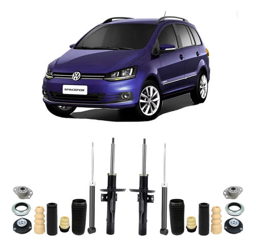 4 Amortecedor + Kit Batente Space Fox 2004 2005 2006 2007