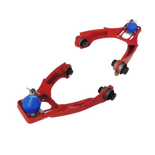 Bandejas dianteiras superiores com pivôs e regulagem de cambagem para Honda Civic EK (96-99) - Vermelha