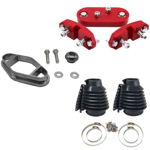 Kit coxim de motor e câmbio em PU + Câmbio jet + Coifa de câmbio em silicone para Fusca e derivados