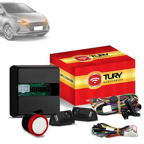 Módulo Alarme Antifurto Automotivo Comfort 1.1 Keyless Universal Com Sirene Tury