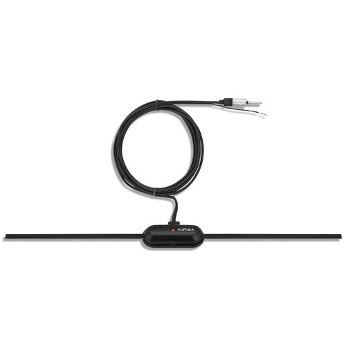 Antena Interna de Parabrisa Universal Futtura Haste Fixa 30cm Conector PlugDin