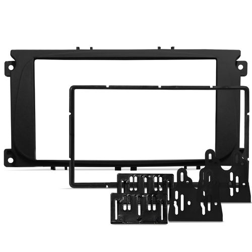 Moldura do Painel 2 Din Ford Focus 2009 a 2013 Preto Padrão Japonês e Chinês