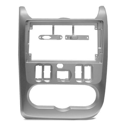 Moldura de Painel 9 Polegadas Sandero 2007 a 2010 Prata