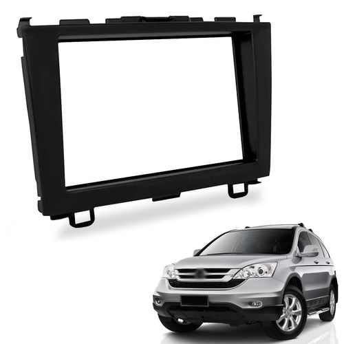 Moldura do Painel 2 Din Cr-v 2007 a 2011 Preto Padrão Japonês Chinês