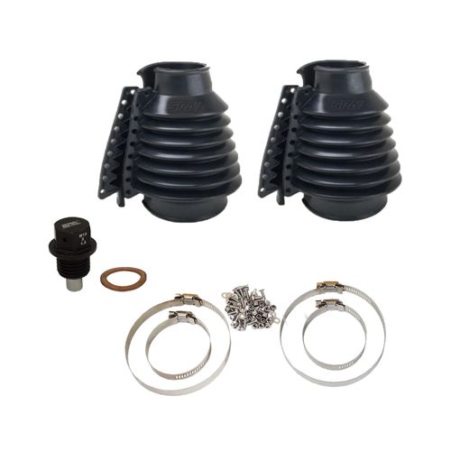 Coifa de câmbio em silicone para Fusca e derivados (par) + Rosca M14 x 1.5 Preto