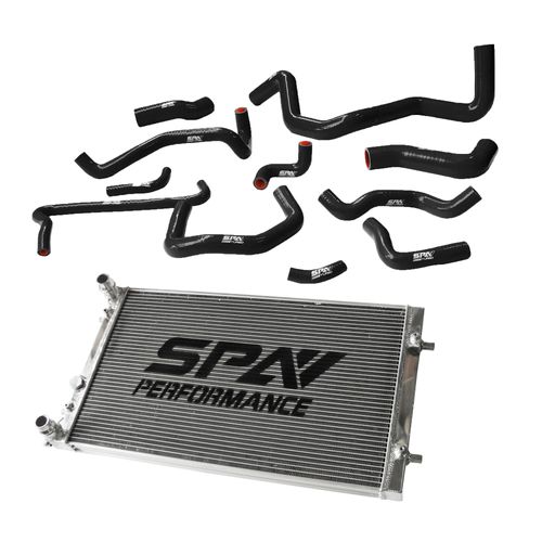 RADIADOR DE ÁGUA SPA 100% ALUMÍNIO + KIT MANGUEIRA PARA VW GOLF GTI / AUDI 1.8T 20V