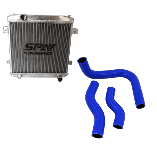 Radiador de água Alumínio + GRÁTIS KIT MANGUEIRAS ARREFECIMENTO SILICONE Para Chevette (SEM RESERVATÓRIO DE EXPANSÃO)