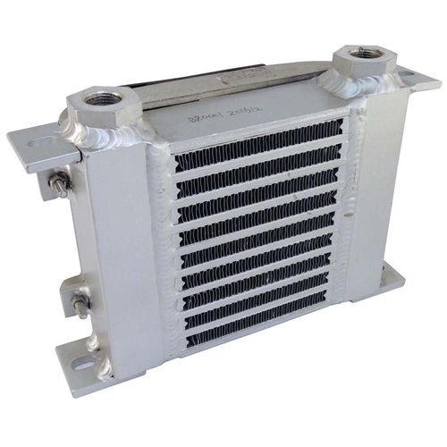 Radiador de óleo universal com defletor e ventoinha - 260mmx180mmx60mm - Sem uso, bom estado