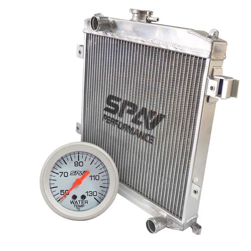 Radiador de Água em Alumínio Chevette e Opala 4cc + Manômetro de Temperatura de Água 50-130C - 52mm