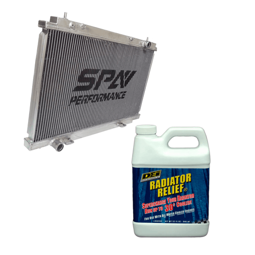 RADIADOR ÁGUA NISSAN 350Z E 370Z DE 07 A 09 - ALUMÍNIO + Aditivo de radiador p/ motores de alta performance Radiator Relief DEI