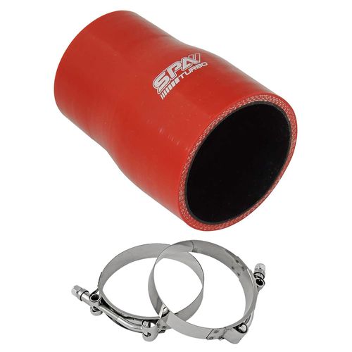 Mangueira de pressurização de silicone SPA reta com redução 2 1/2" x  2" x 100mm