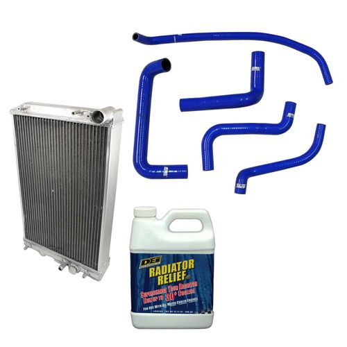 RADIADOR ÁGUA BRASADO ALUMÍNIO + Aditivo + Kit mangueiras silicone - VW Gol Bola G3 G4 AP 8V