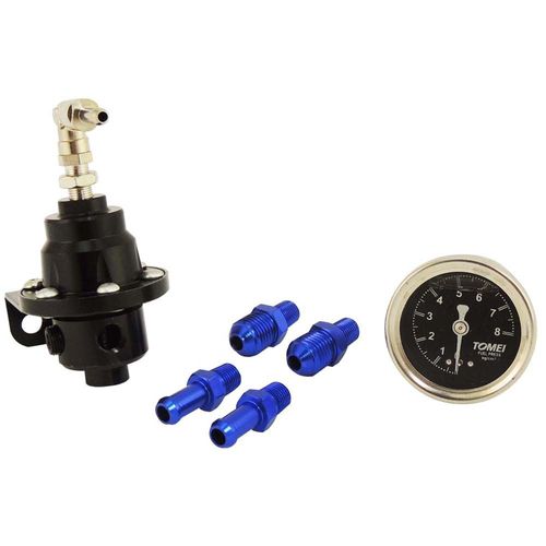 Dosador de combustível 1:1 para motores injetados em alumínio billet com manômetro de combustível 160psi incorporado