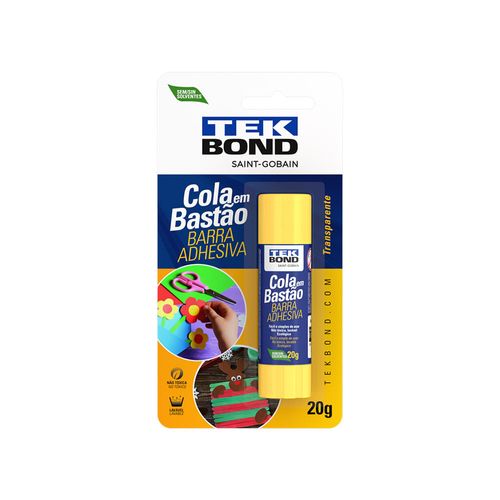 Cola Em Bastão Escolar 20G - Blíster - Tekbond