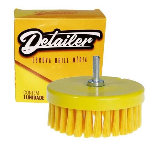 Escova para Politriz/Furadeira para Limpeza de Estofados Média Detailer