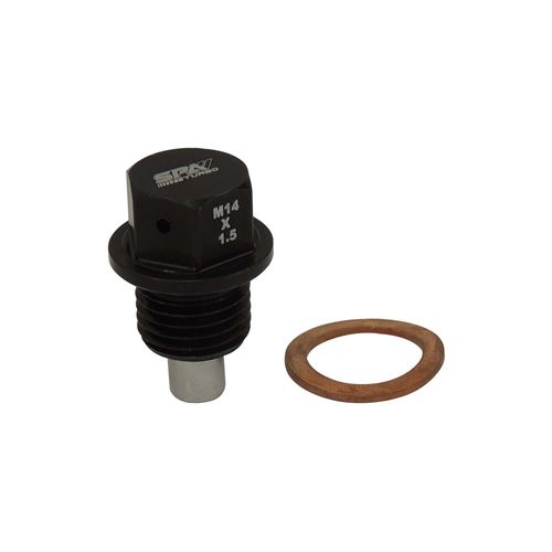 BUJÃO CARTER MAGNÉTICO SPA - ROSCA M14 X 1.5 PRETO