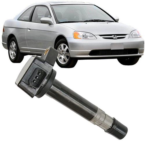 Bobina de Ignicao Civic 1.7 16v de 2001 à 2006 - 30520pgka01 30520p8ea00