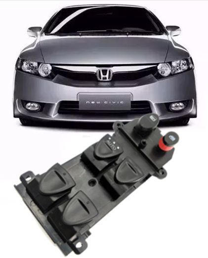 Botao Interruptor Vidro Eletrico Honda New Civic 2006 a 2012