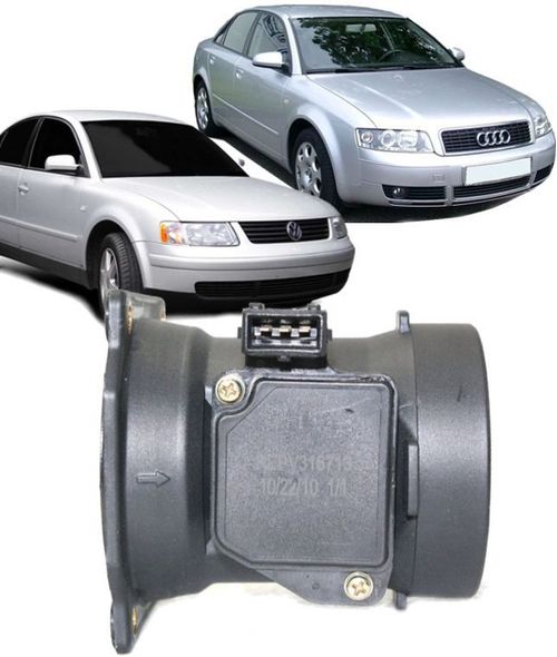 Fluxo de Ar Audi A4 A6 Passat 2.4 2.8 V6 30v de 1996 a 2000  -  078133471C / AFH70-08C