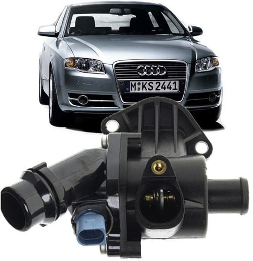 Carcaca Valvula Termostatica Audi A4 e A6 2.0 20V de 2002 a 2006 - 06B121111D