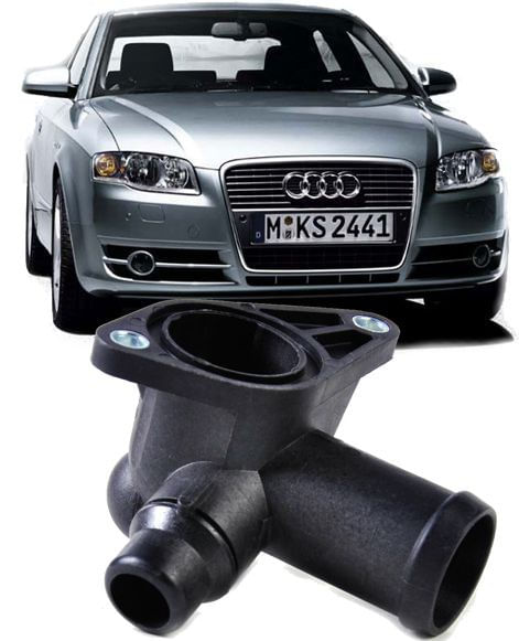 Flange Fluxo Agua Audi A4 e Passat 1.8T Turbo de 1999 A 2006