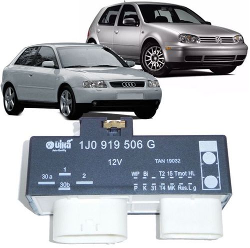 Modulo Rele Ventoinha Audi Sr 1.6 E Golf 1.6 Sr de 1999 a 2002 - 1j0919506g