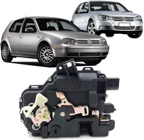 Fechadura Automotiva Elétrica Porta Dianteira Esquerda Golf Bora Passat - 1999 a 2013