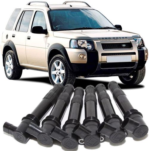Kit 6 Bobinas de Ignicao Land Rover  Freelander 2.5 V6 de 2000 a 2006