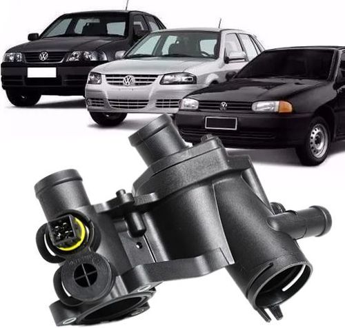 Carcaca com Valvula Termostatica Com Ar Quente Gol Parati 1.0 8V 16V 1996 ate 2008 Modelos G2 G3 G4