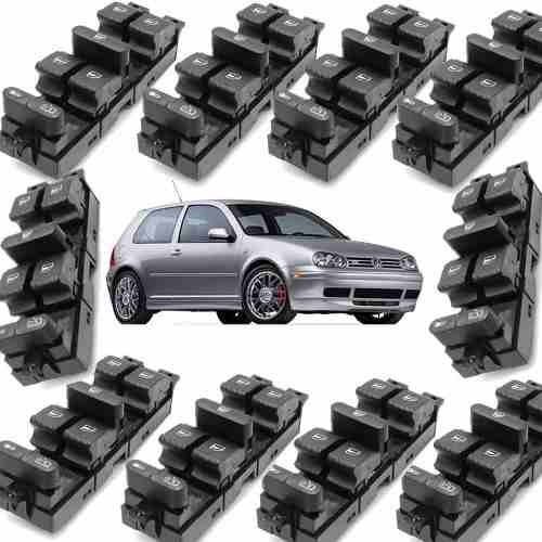 Kit com 10 Botoes Interruptor do Vidro Eletrico Golf Passat Bora Jetta