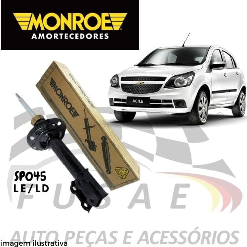 AMORTECEDOR DIANTEIRO SP045 CHEVROLET AGILE APÓS 2009/NOVA MONTANA TODAS APÓS 2011